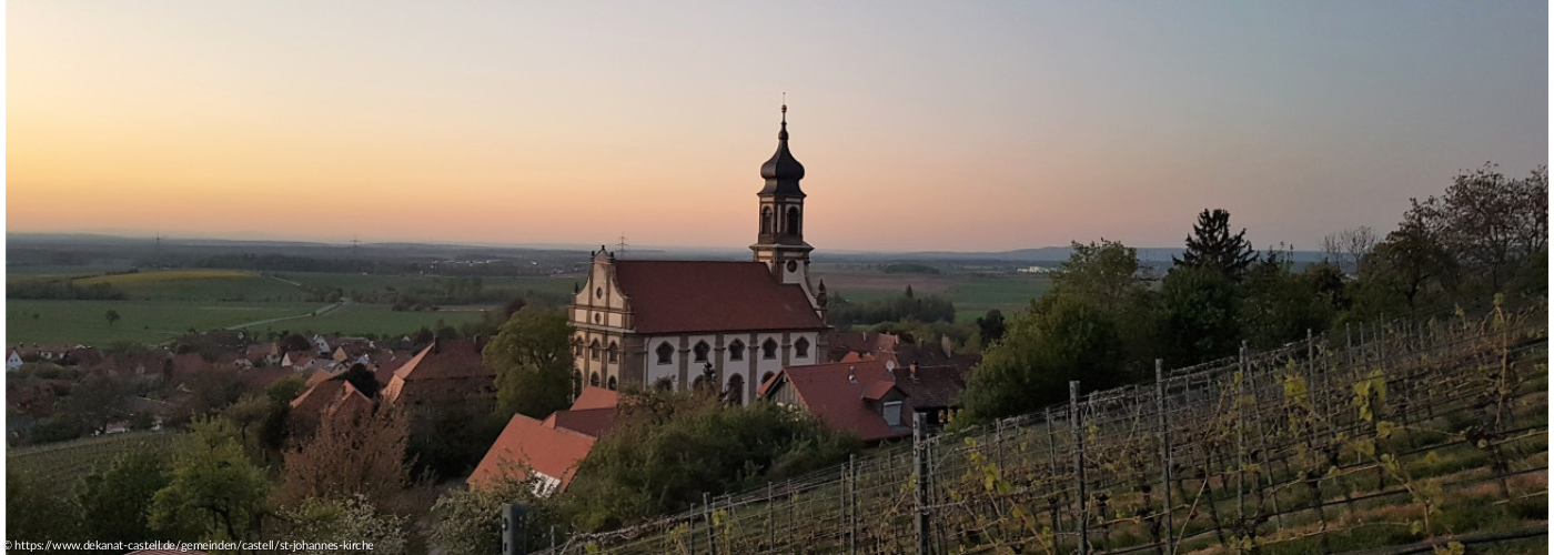 Außenansicht St. Johannes Kirche Castell