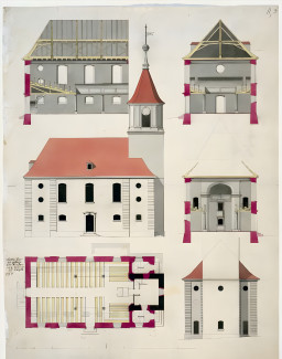 Grund und Aufriss der Evang.-Luth. Kirchengemeinde in Geslau von Johann David Steingruber