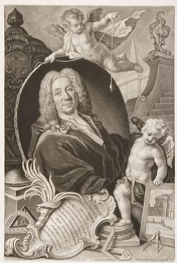 Porträt von Gabriel de Gabrieli (Kupferstich von Johann Jacob Haid 1725–1767)