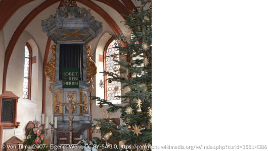 Innenansicht Kirche in Eschau