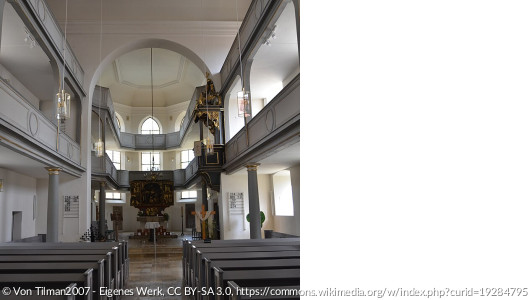 Innenansicht Stadtkirche Wassertrüdingen