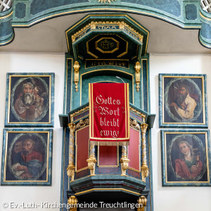 Treuchtlingen Innenraum der Markgrafenkirche